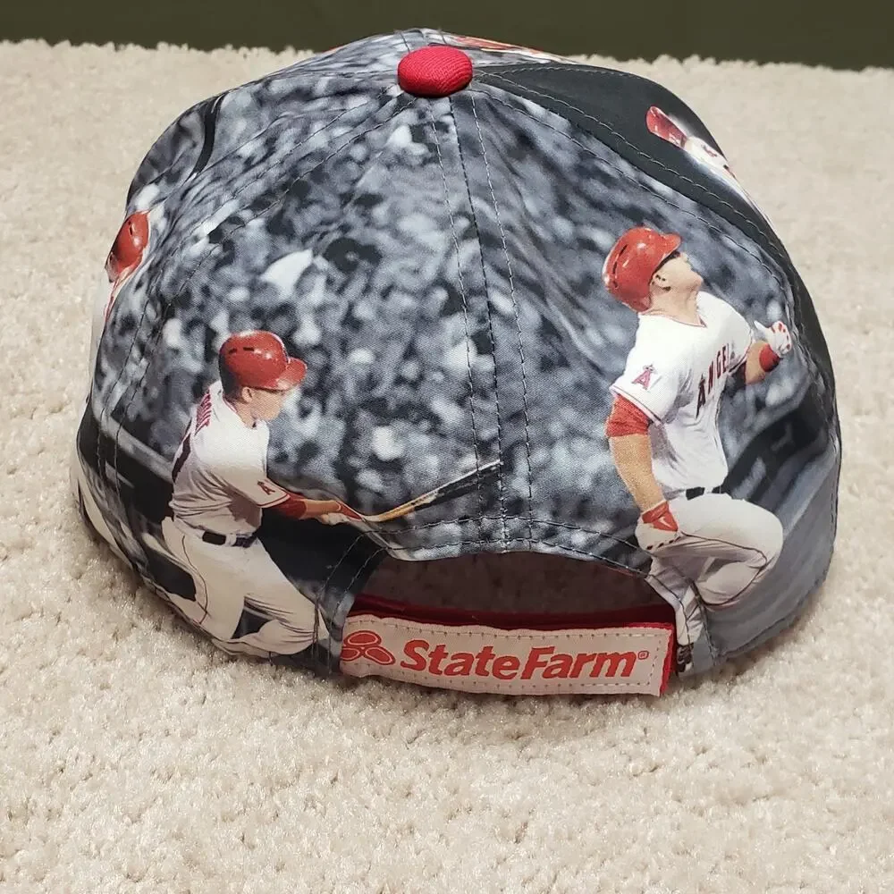 LA Angels Hat Cap Adult Mike Trout Baseball SGA 2015 AOP State Farm Sixth Man